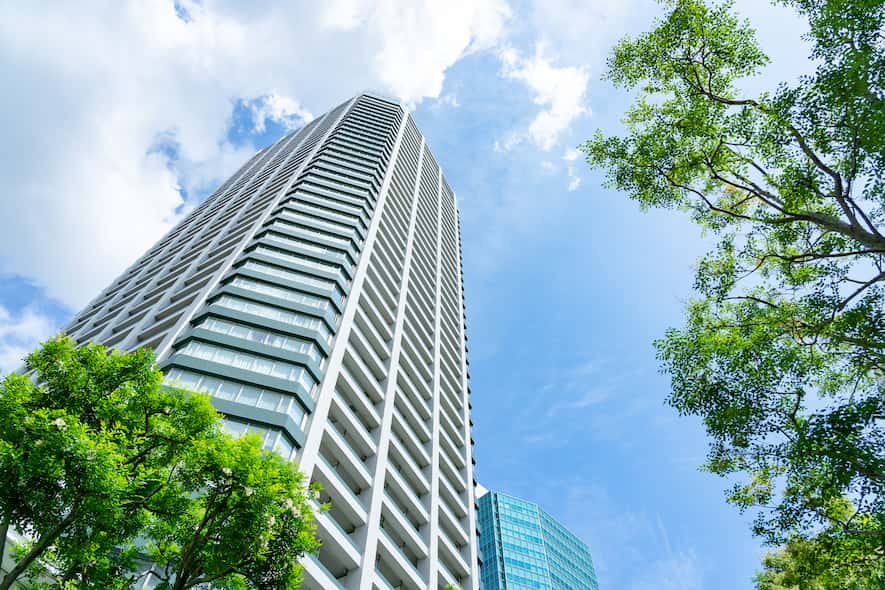 High rise apartment block in Tokyo